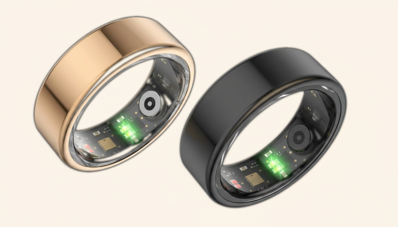 SOVA gold ring angled